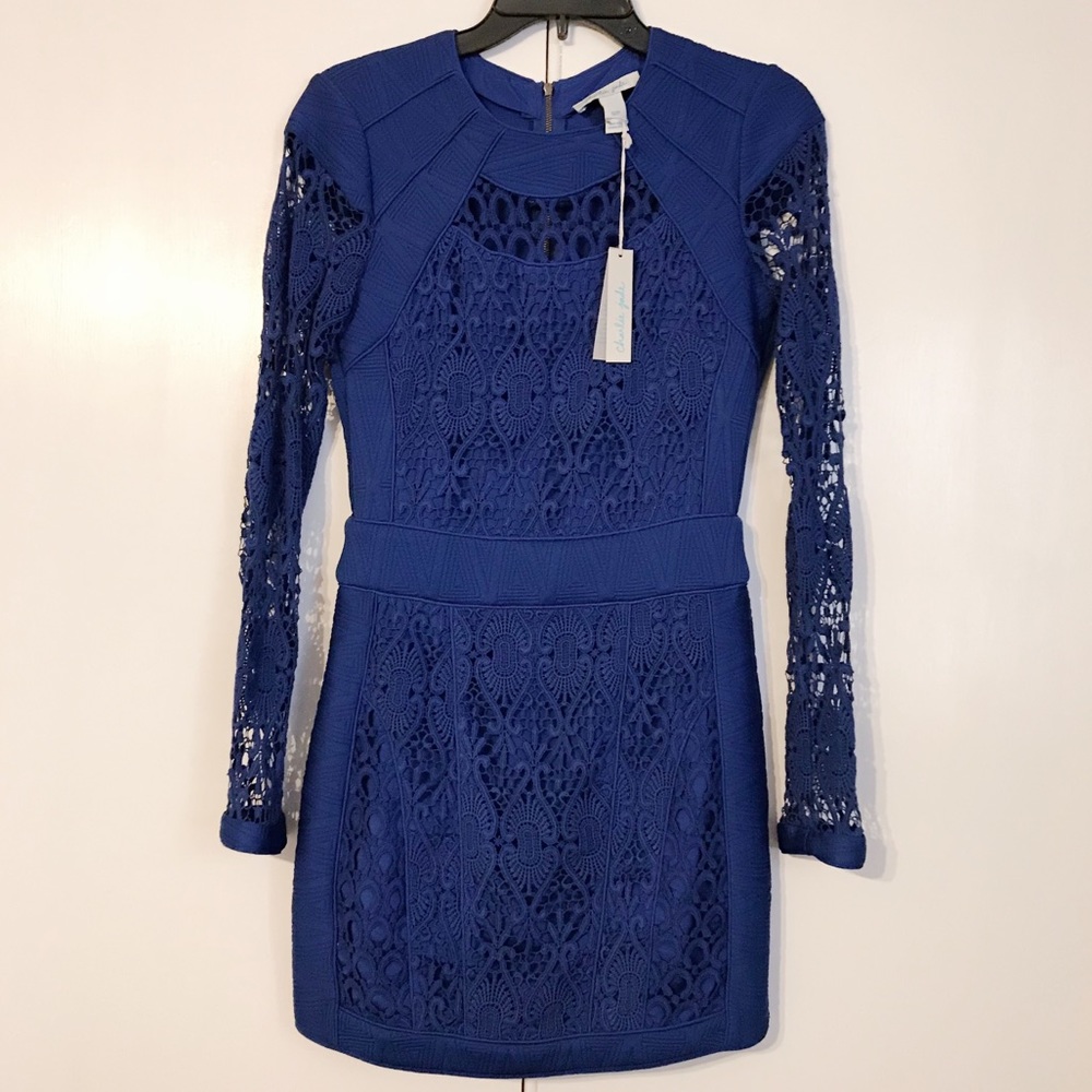 Charlie Jade Cobalt Lace Dress